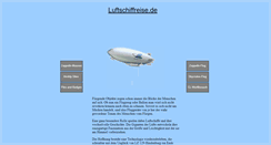 Desktop Screenshot of luftschiffreise.de